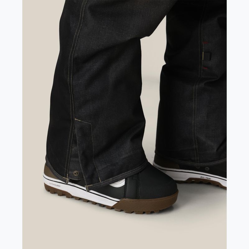 Spodnie snowboardowe męskie 686 Deconstructed Denim Insulated black denim 5