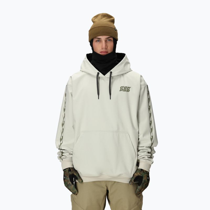 Bluza snowboardowa męska 686 Waterproof Team Hoody limestone