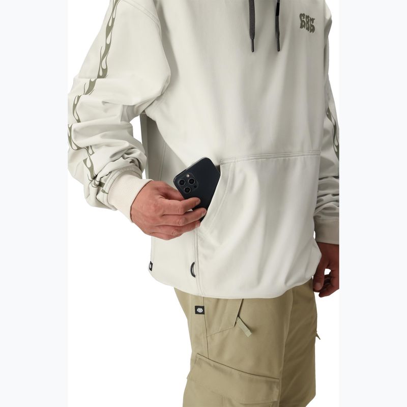 Bluza snowboardowa męska 686 Waterproof Team Hoody limestone 6