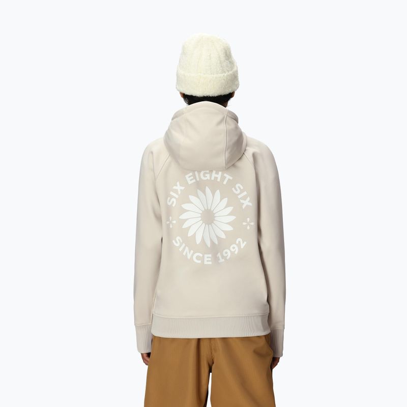 Bluza snowboardowa damska 686 Bonded Fleece Pullover Hoody limestone 3