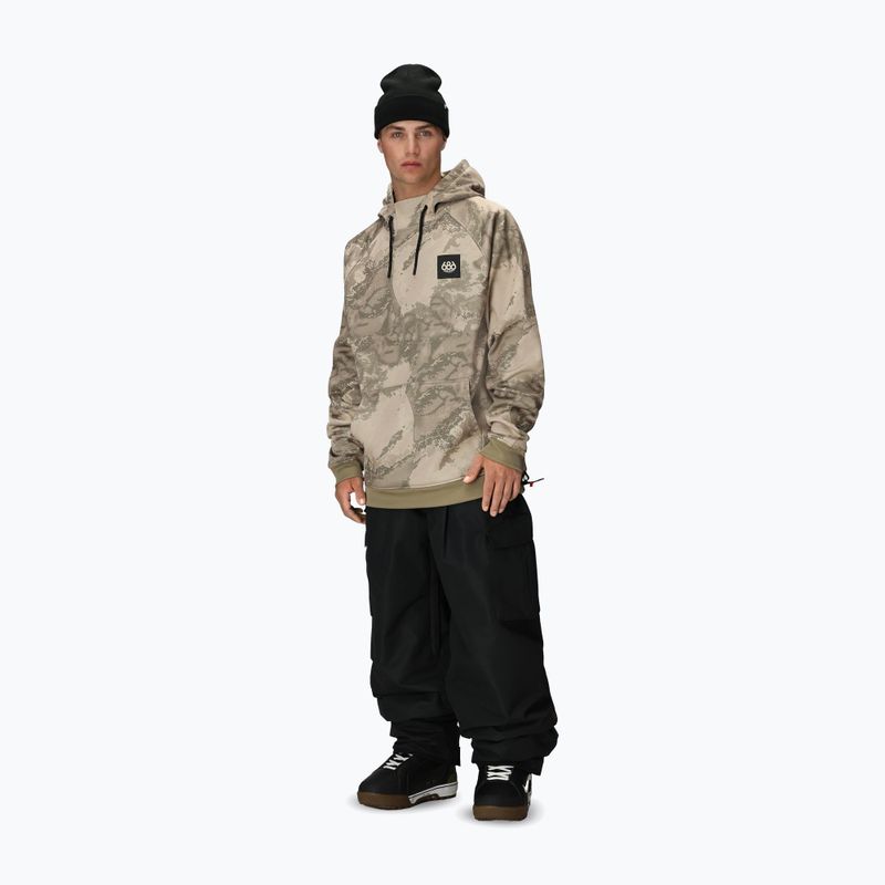 Bluza snowboardowa męska 686 Bonded Fleece limestone hemisphere print 2