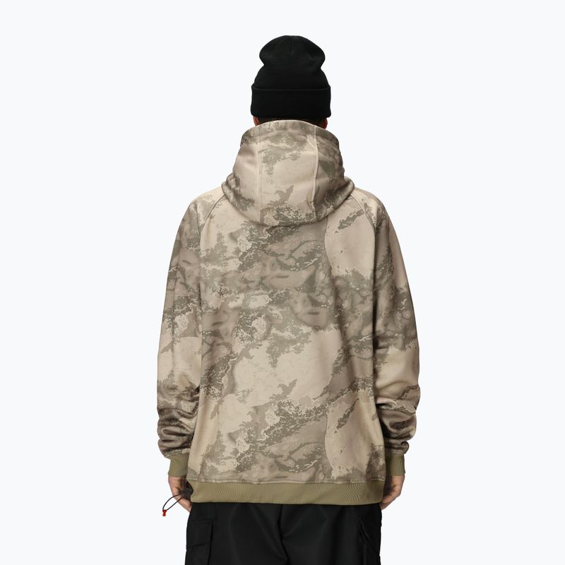 Bluza snowboardowa męska 686 Bonded Fleece limestone hemisphere print 3