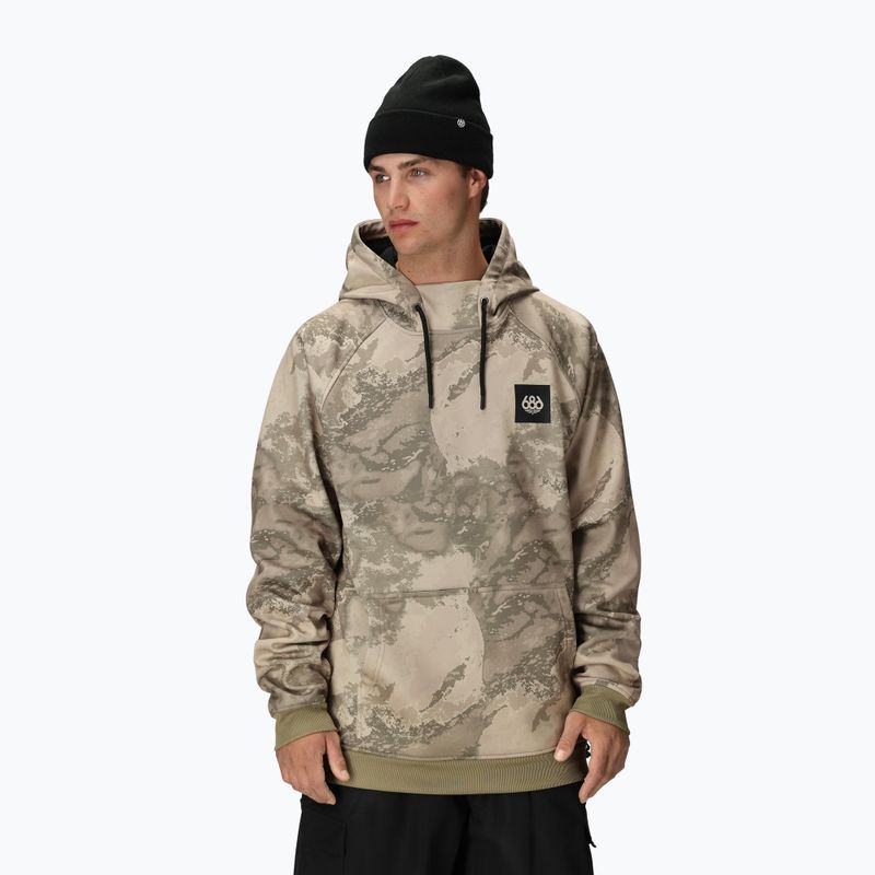 Bluza snowboardowa męska 686 Bonded Fleece limestone hemisphere print 4