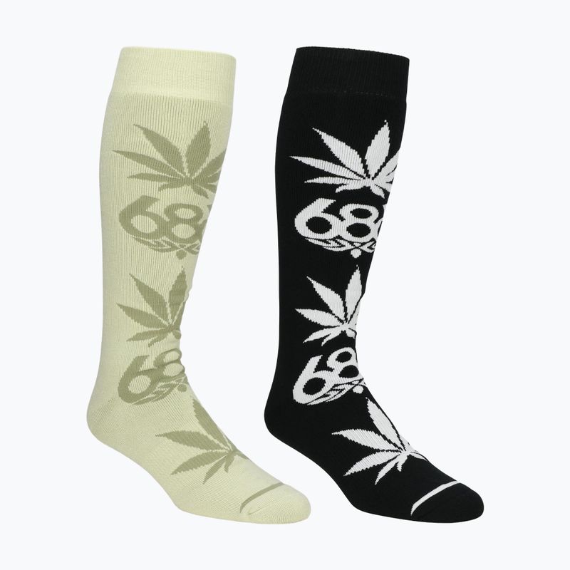 Skarpety snowboardowe męskie 686 Huf 2 pary multicolor