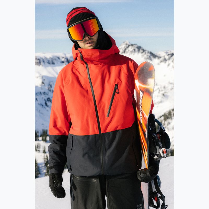 Kurtka snowboardowa męska 686 Hydra Thermagraph true red colorblock 10