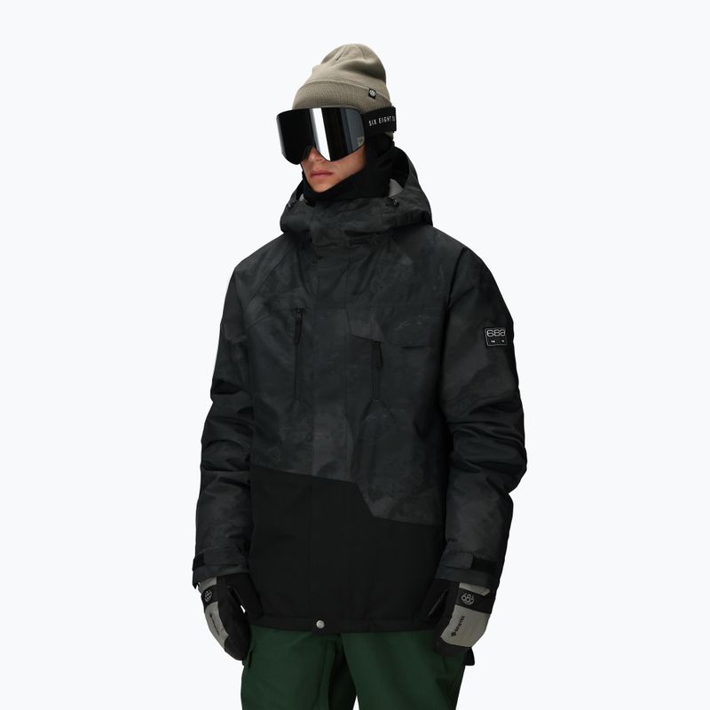 Kurtka snowboardowa męska 686 Geo Insulated black hemisphere 4