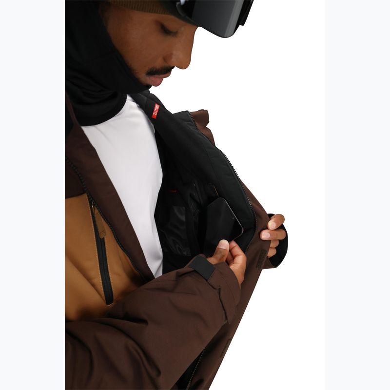 Kurtka snowboardowa męska 686 Geo Insulated coffee colorblock 7