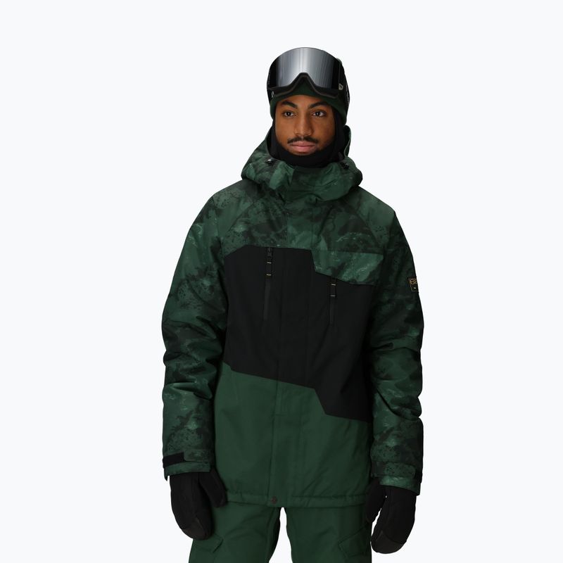 Kurtka snowboardowa męska 686 Geo Insulated moss green colorblock 4