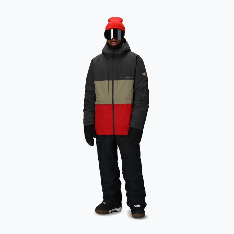 Kurtka snowboardowa męska 686 Smarty 3IN1 Form charcoal colorblock 4