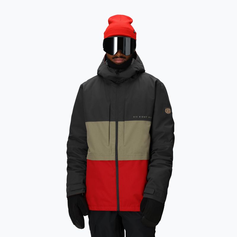 Kurtka snowboardowa męska 686 Smarty 3IN1 Form charcoal colorblock 6