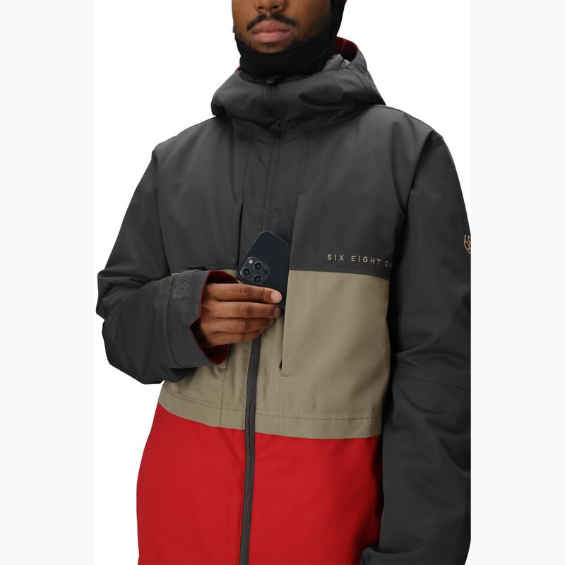 Kurtka snowboardowa męska 686 Smarty 3IN1 Form charcoal colorblock 8