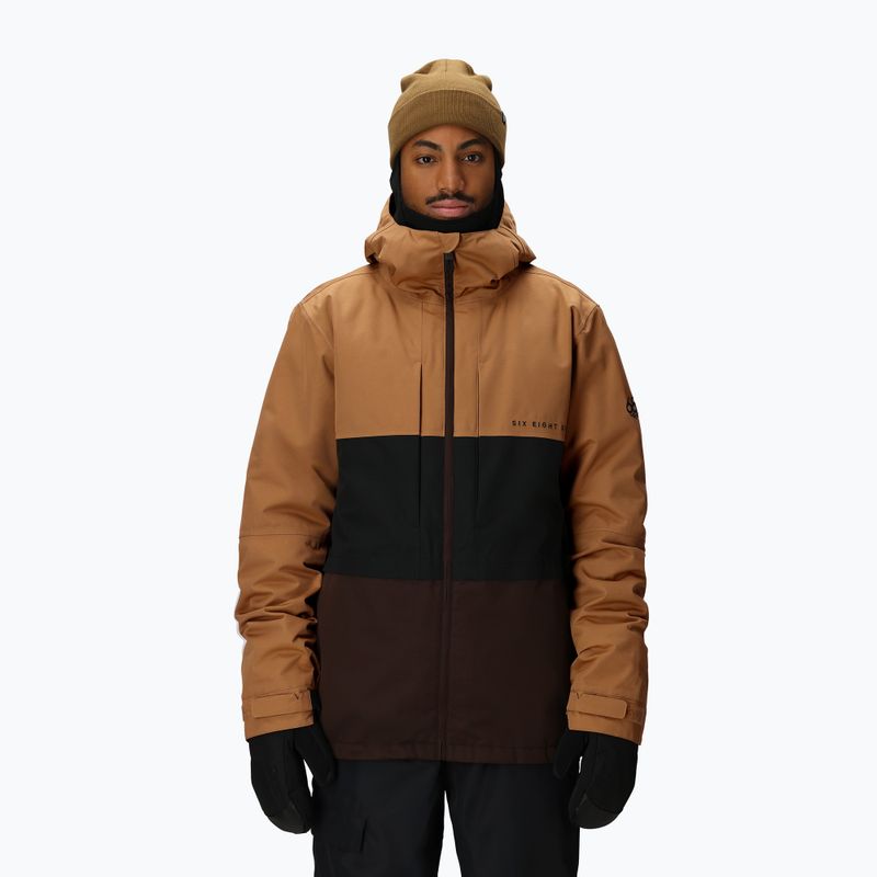 Kurtka snowboardowa męska 686 Smarty 3IN1 Form caramel colorblock 6