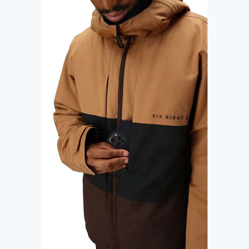 Kurtka snowboardowa męska 686 Smarty 3IN1 Form caramel colorblock 8