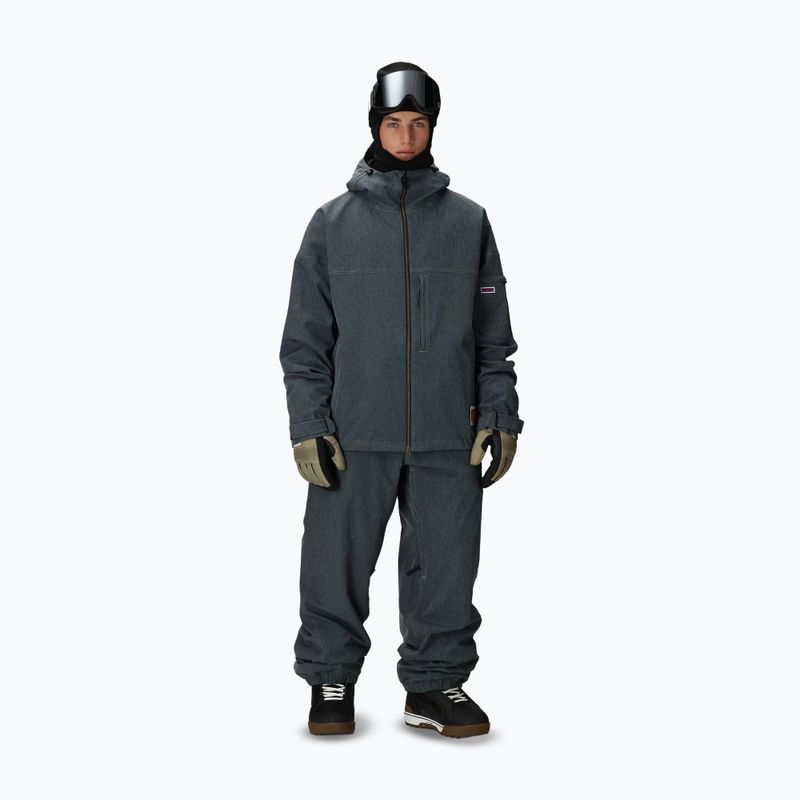 Spodnie snowboardowe męskie 686 Deconstructed Dojo navy denim 2