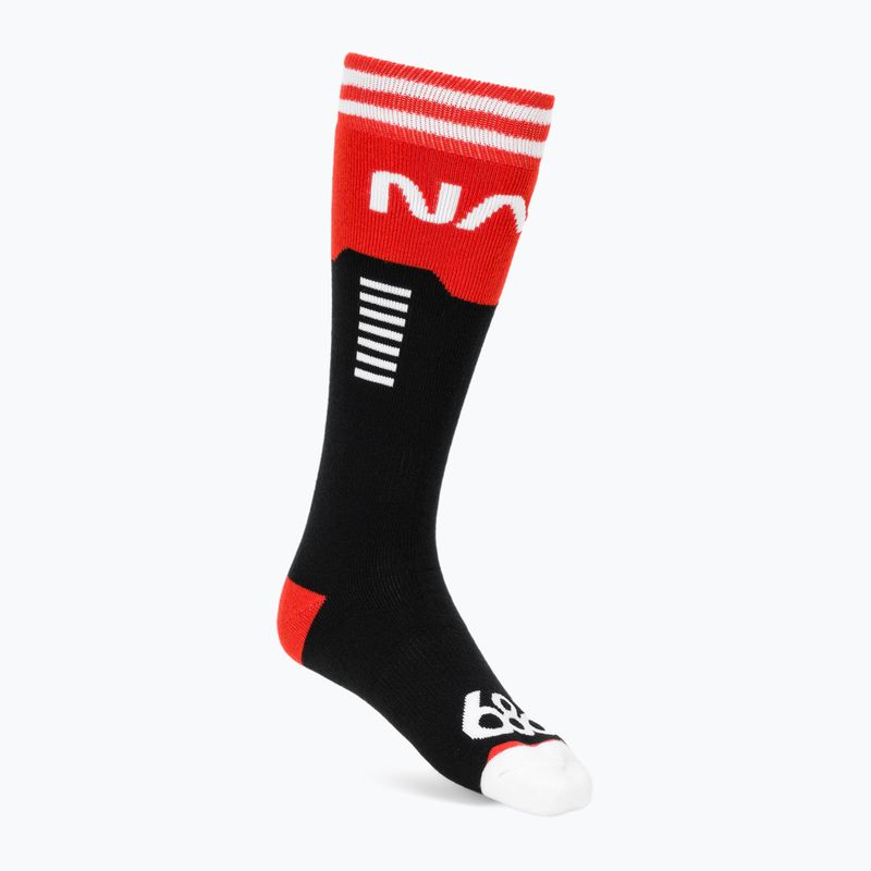 Skarpety snowboardowe męskie 686 NASA 2 pary black/red/white 3