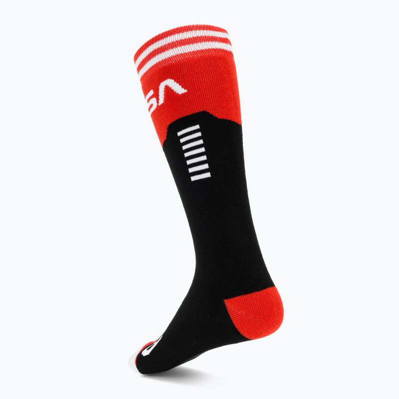 Skarpety snowboardowe męskie 686 NASA 2 pary black/red/white 4