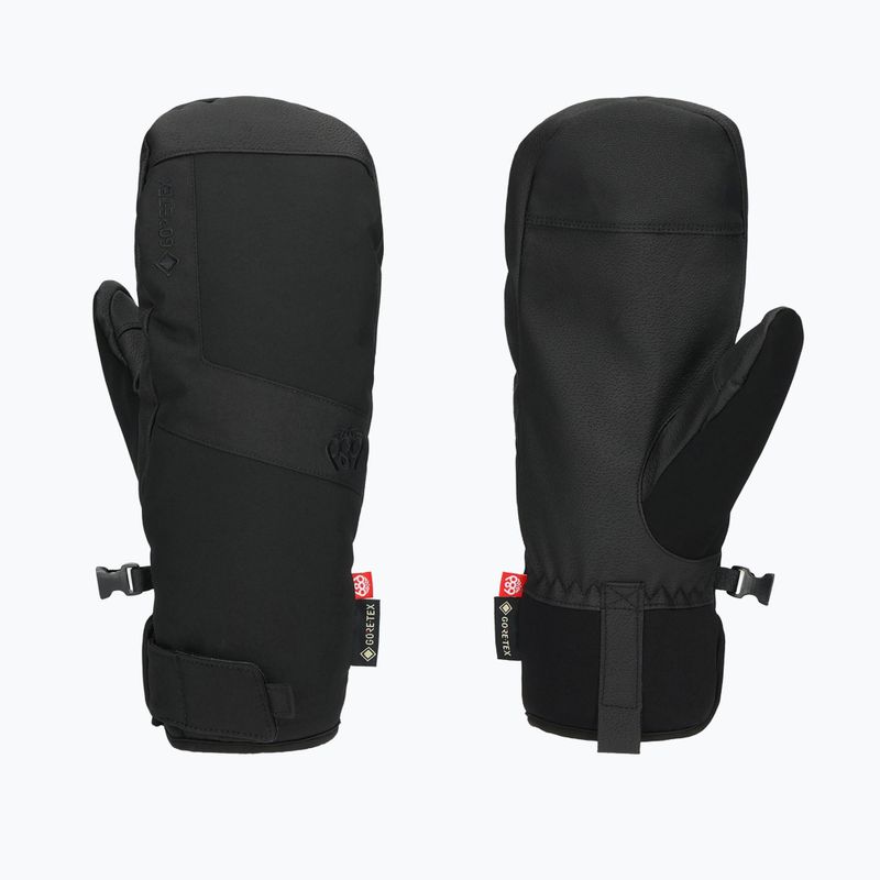 Rękawice snowboardowe męskie 686 Gore-Tex Linear Under Cuff Mitt black