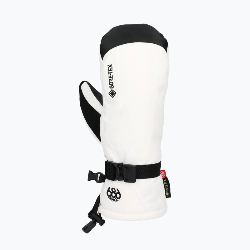Rękawice snowboardowe damskie 686 Gore-Tex Linear Mitt white 2
