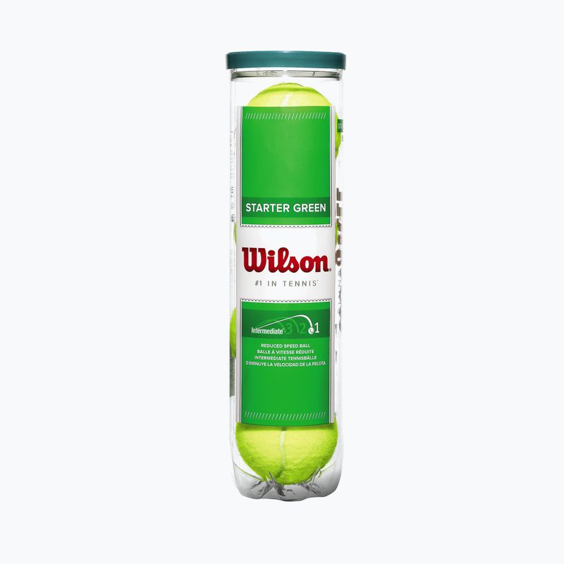 Piłki tenisowe dziecięce Wilson Starter Play Green 4B 4 szt. yellow/green 2