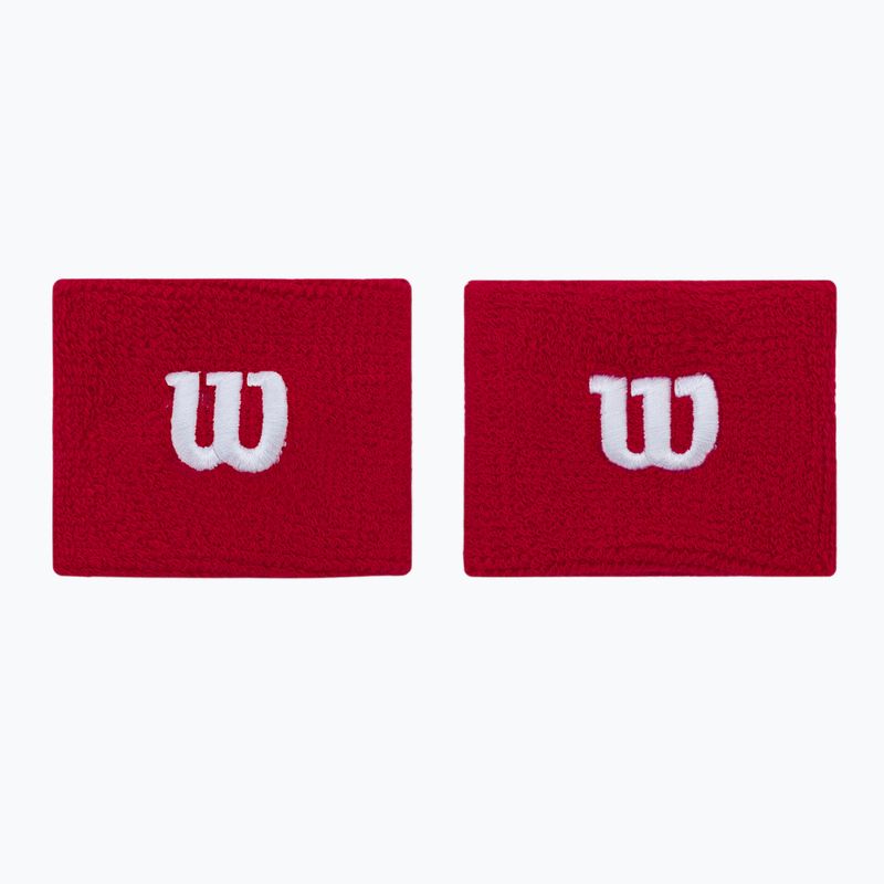 Frotki na nadgarstek Wilson WR5602W Wristband 2 szt. red 2