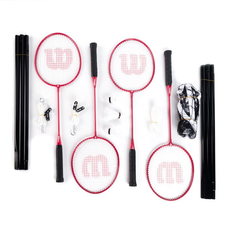 Zestaw rakiet do badmintona Wilson Tour Badminton 4 PC Kit 
