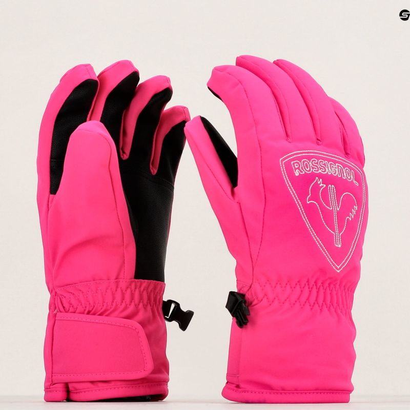 Rękawice narciarskie dziecięce Rossignol Jr Rooster G orchid pink 6