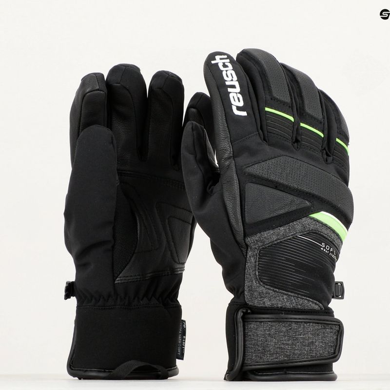 Rękawice narciarskie Reusch Storm R-TEX XT black/black melange/neon green 9
