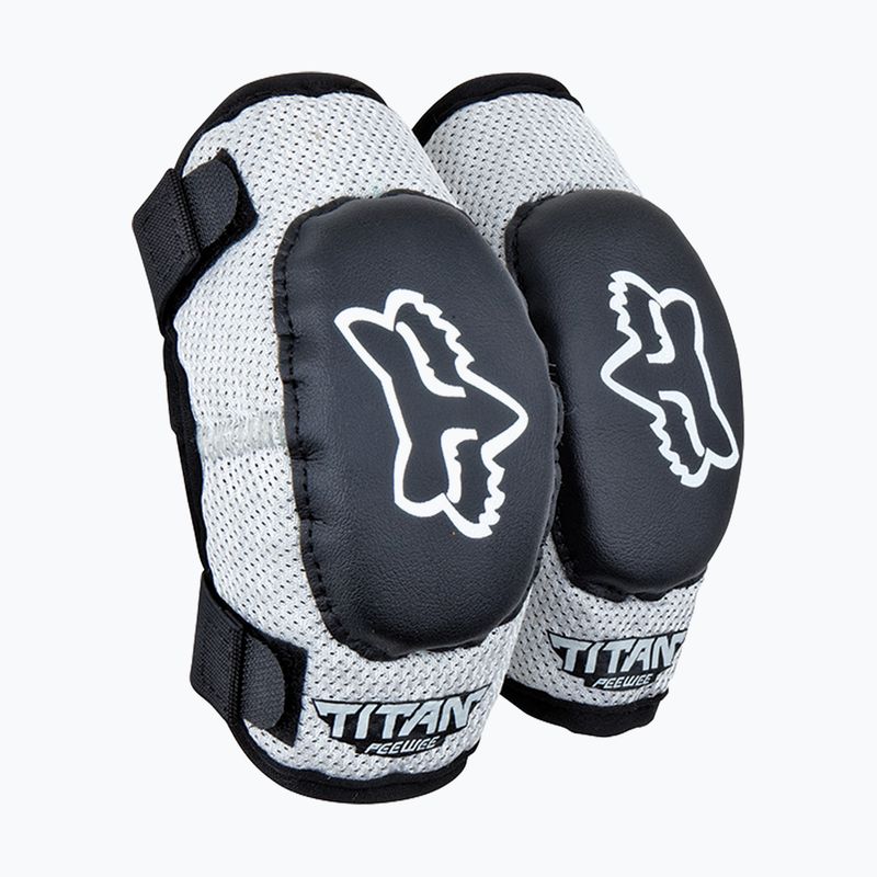 Ochraniacze rowerowe na łokcie dziecięce Fox Racing Peewee Titan Elbow Jr black/silver