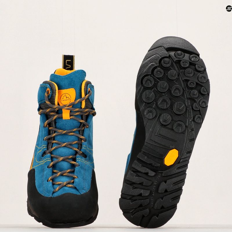 Buty podejściowe męskie La Sportiva Boulder X Mid blue/yellow 8