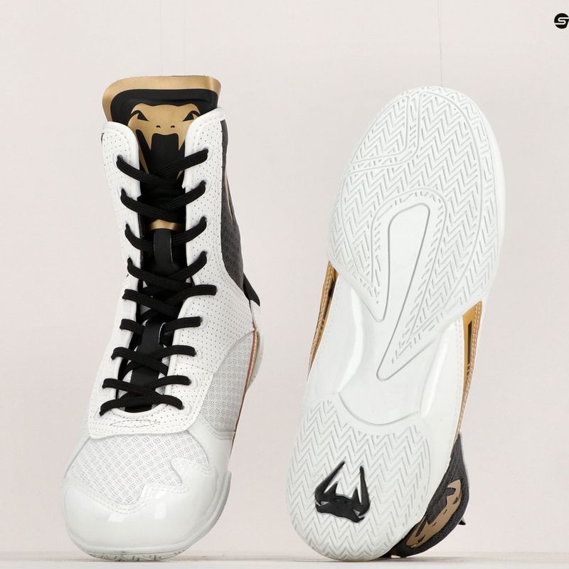 Buty bokserskie Venum Elite Boxing white/black/gold 8