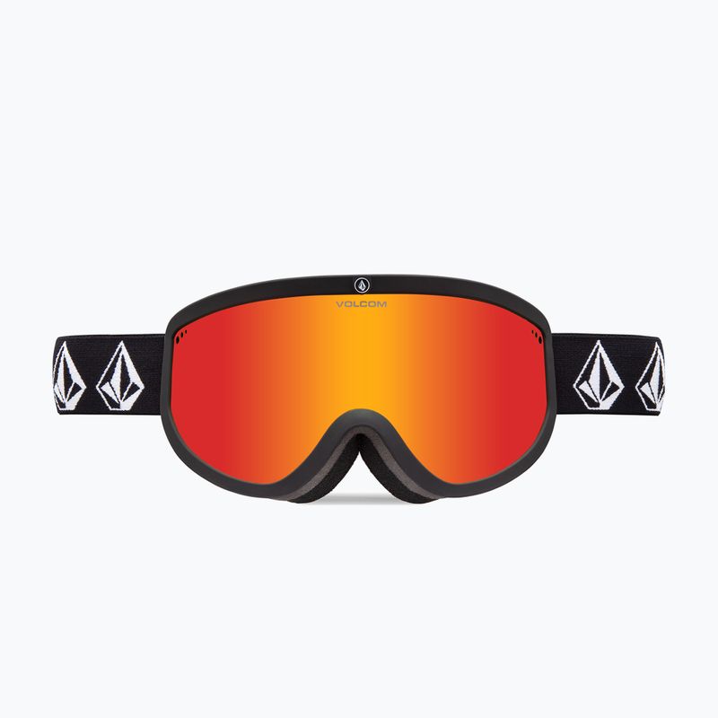 Gogle narciarskie Volcom Footprints matte black stone/red chrome/yellow 2