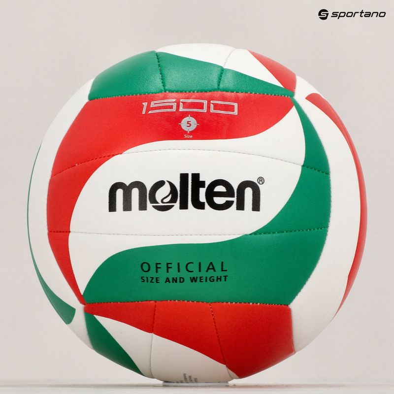 Piłka do siatkówki Molten V5M1500-5 white/green/red rozmiar 5 5