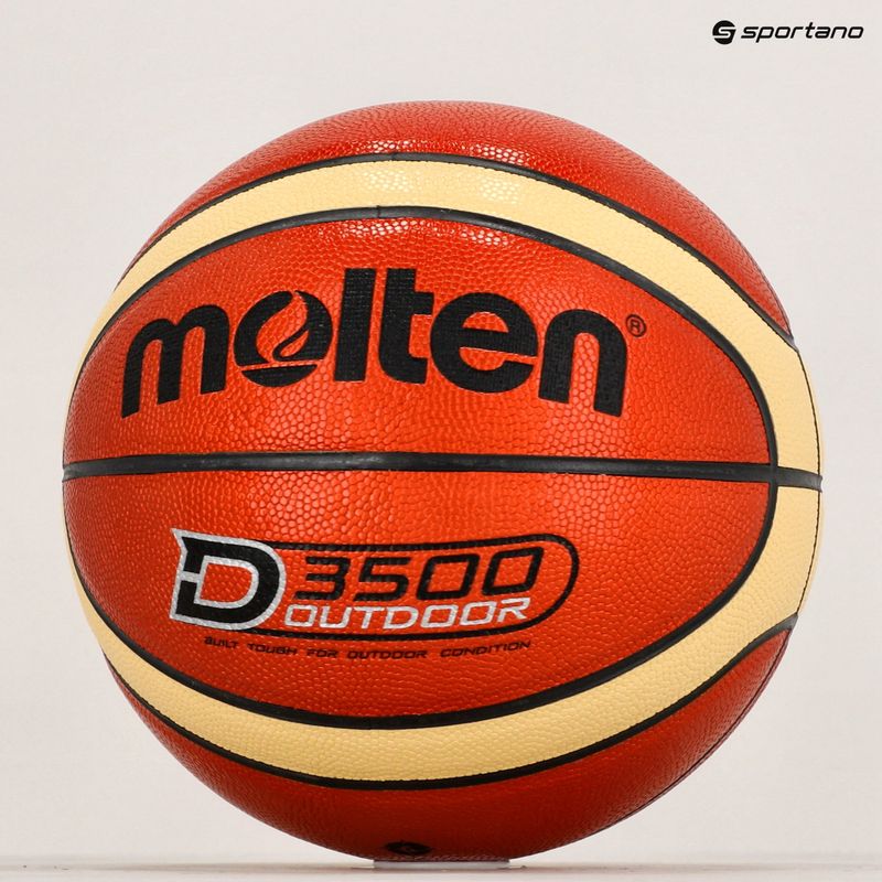Piłka do koszykówki Molten B6D3500 orange/ivory rozmiar 6 6