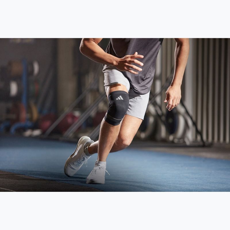 Opaska kompresyjna na kolano adidas Performance Knee Support black/ white 4