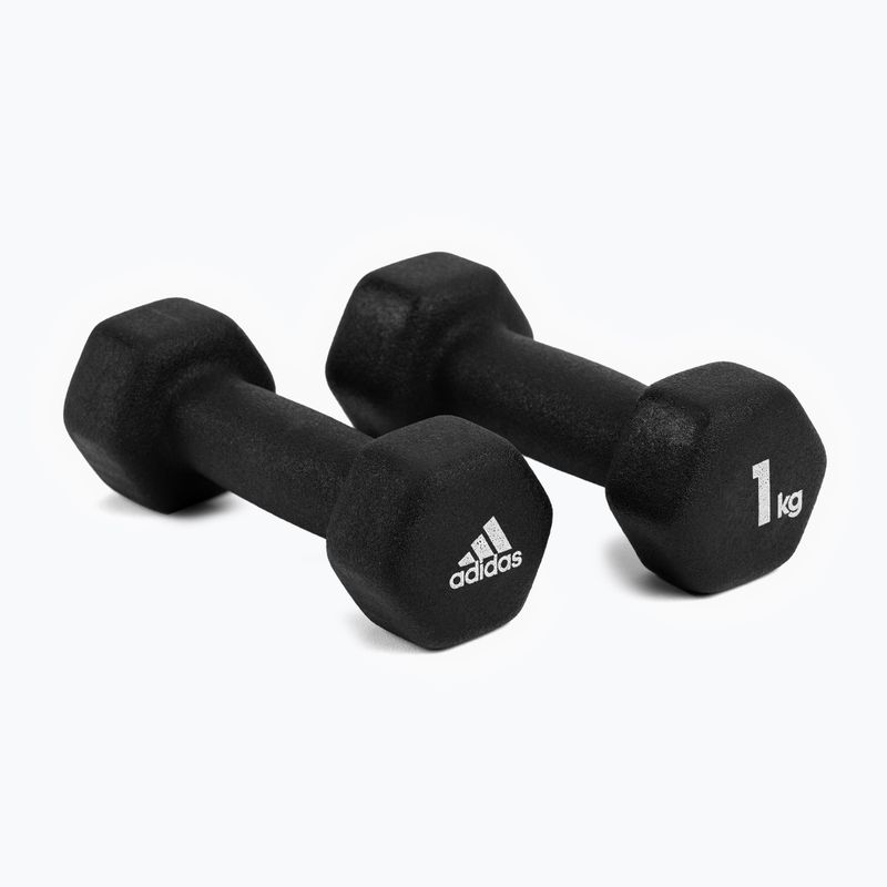 Hantle adidas 2x1 kg czarne ADWT-10001