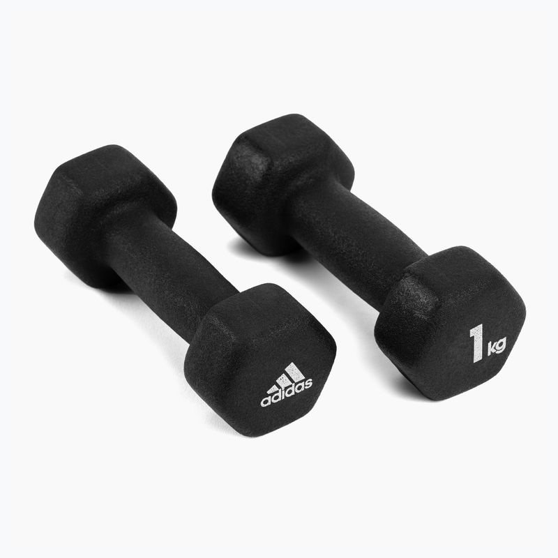Hantle adidas 2x1 kg czarne ADWT-10001 2