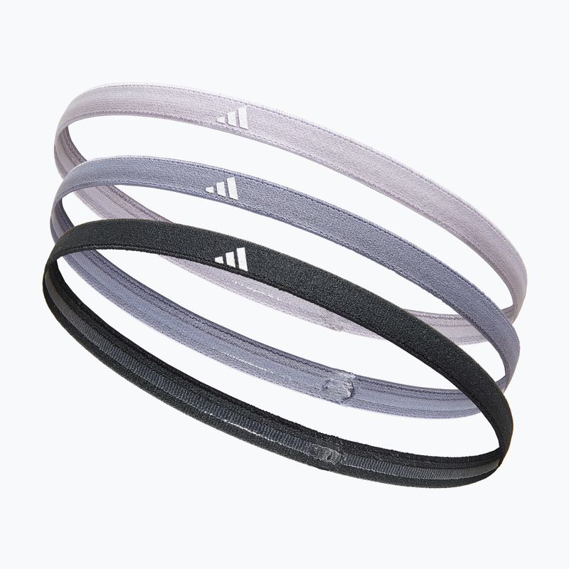 Opaska na głowę Adidas Hairbands 3szt. silver dawn/violet/legend ink 2