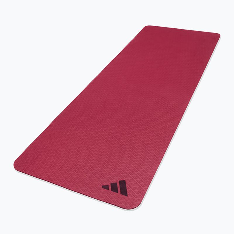 Mata fitness adidas Yoga 4 mm collegiate burgundy 2