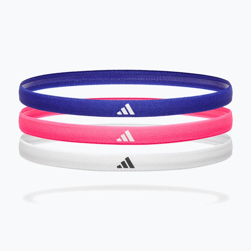 Opaski na głowę adidas Hairbands 3 pack lucid blue/lucid pink/white