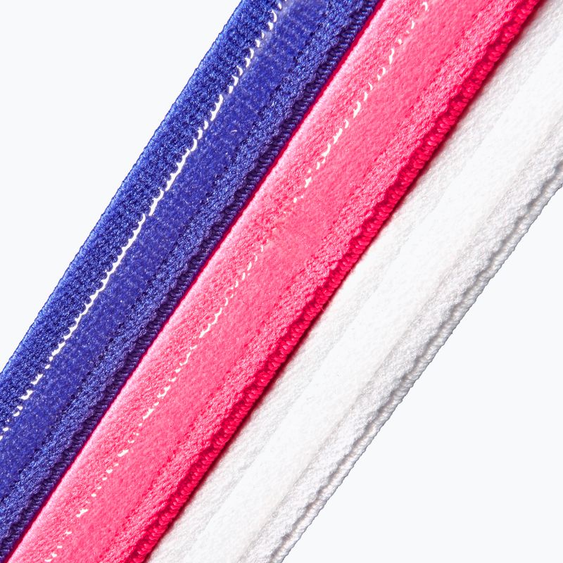Opaski na głowę adidas Hairbands 3 pack lucid blue/lucid pink/white 4