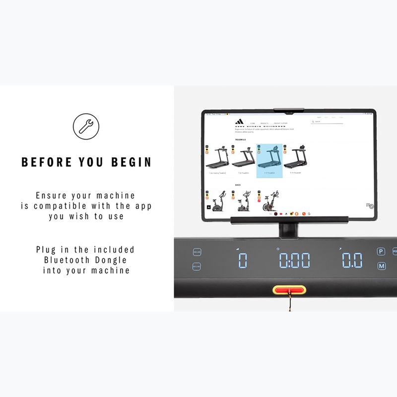 Bieżnia elektryczna adidas T-1 Folding Treadmill black 15