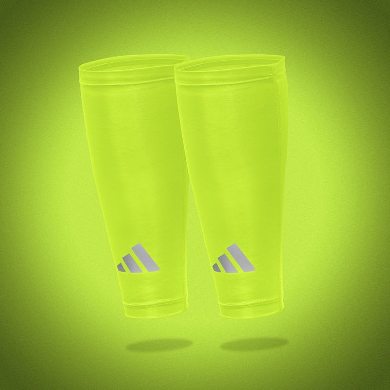 Opaski kompresyjne na łydki adidas Climacool Compression Calf Sleeves lucid lemon 6