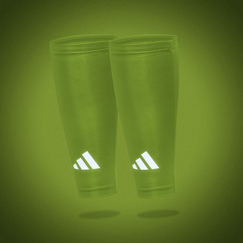 Opaski kompresyjne na łydki adidas Climacool Compression Calf Sleeves lucid lemon 7