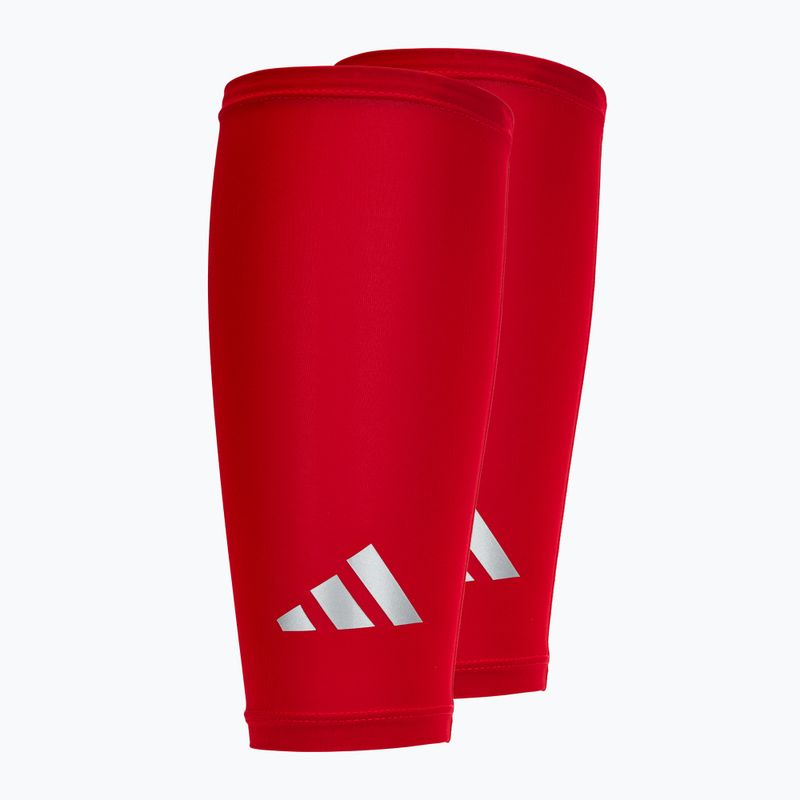 Opaski kompresyjne na łydki adidas Climacool Compression Calf Sleeves true red