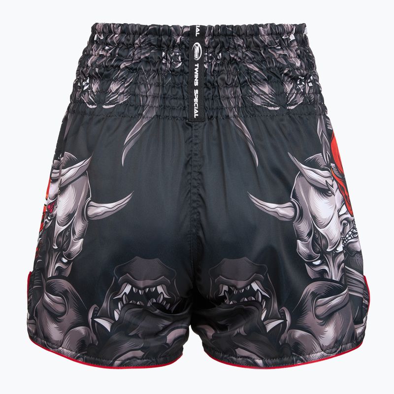 Spodenki treningowe Twins Special Muay Thai Twins Kabuki black/white/red 2