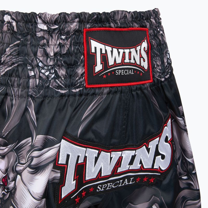 Spodenki treningowe Twins Special Muay Thai Twins Kabuki black/white/red 3