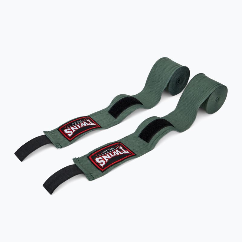 Bandaże bokserskie Twins Special CH5 450 cm olive 2