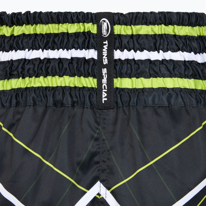 Spodenki treningowe Twins Special Muay Thai Twins Racing black/yellow/white/red 4