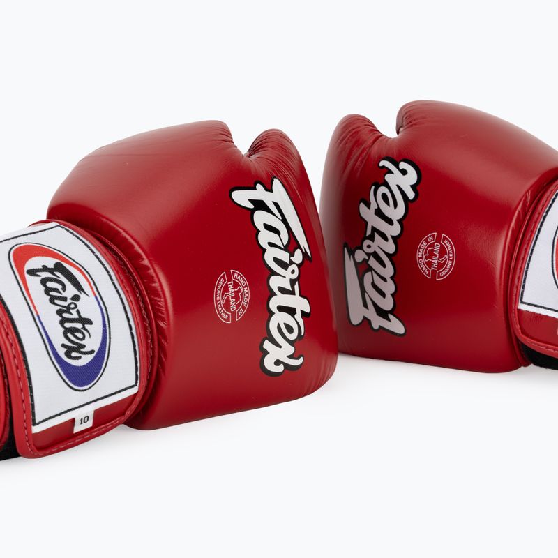 Rękawice bokserskie Fairtex Universal "Tight-Fit" Design red 7