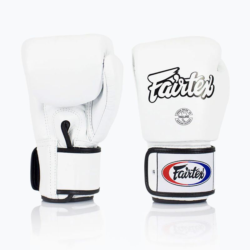 Rękawice bokserskie Fairtex Universal "Tight-Fit" Design white